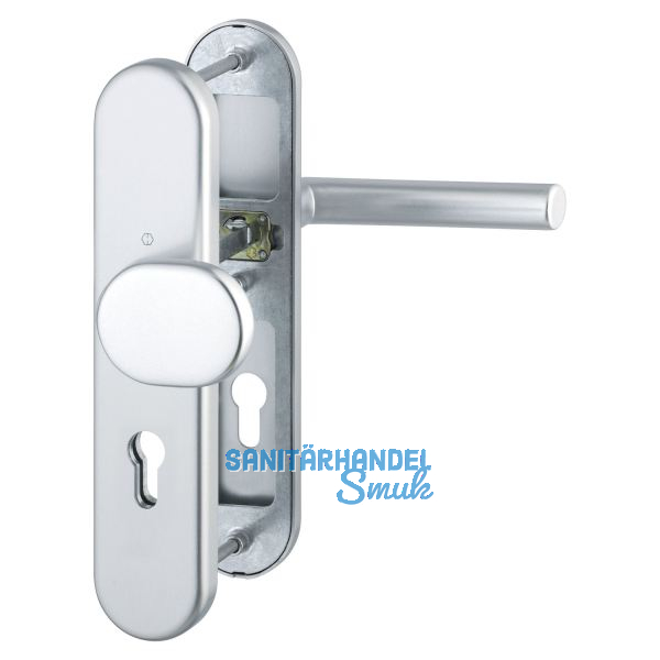 Sicherheits-Wechselgarnitur AMSTERDAM, PZ92, silber eloxiert