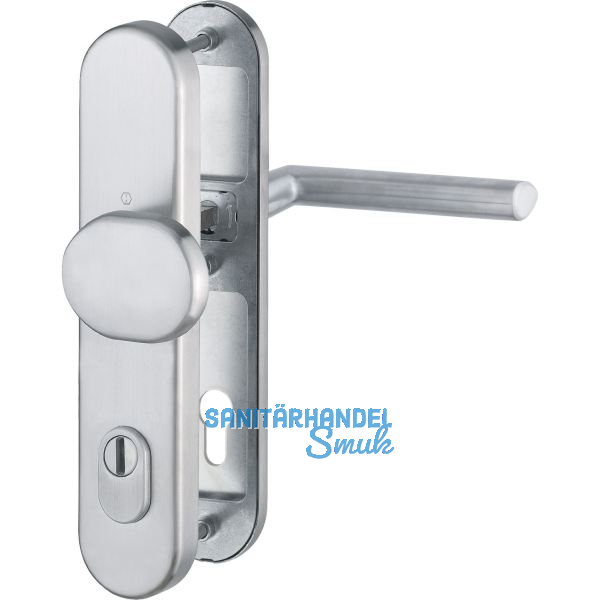 HOPPE Sicherheits-Wechselgarnitur STOCKHOLM �NORM Kernziehschutz, RC2, Edelstahl