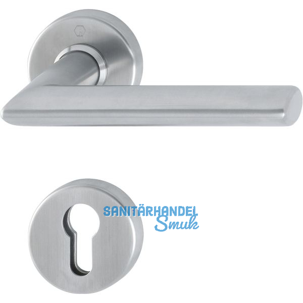 SH-Dr�ckerhalbgt. STOCKHOLM-zu SH-Knopflangschild, PZ, Edelstahl matt