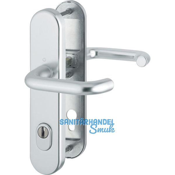 SH-Dr�ckergarnitur PARIS-auf Schild PZ88, SST, mit Kzs., TS37-47, silber