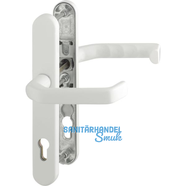 Dr�ckergarnitur LIVERPOOL - Schmalschild PZ, wahlweise, Alu wei� RAL 9016