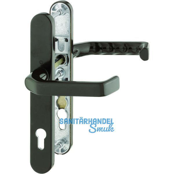 Dr�ckergarnitur LIVERPOOL - Schmalschild PZ, wahlweise, Alu braun elox