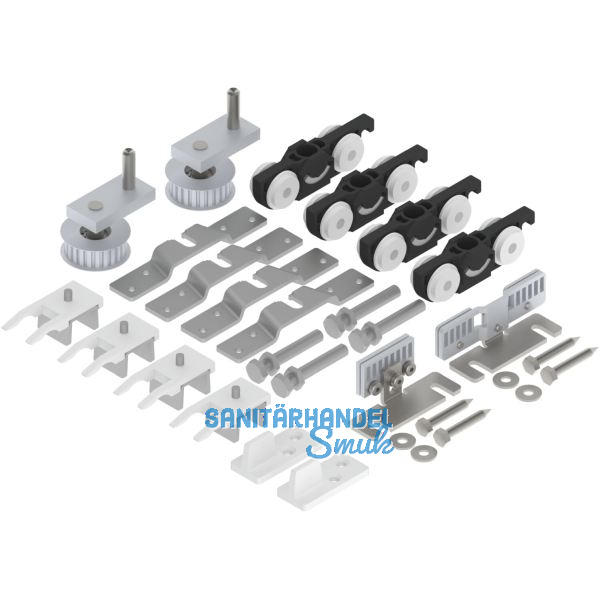 HELM 73 Synchronbeschlagset Holz Fl�gelbreite bis 1400 mm 80 kg