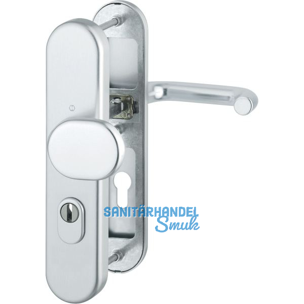 SH-Wechselgarnitur PARIS-auf Schild PZ72, 37-47, mit Kzs., silber elox