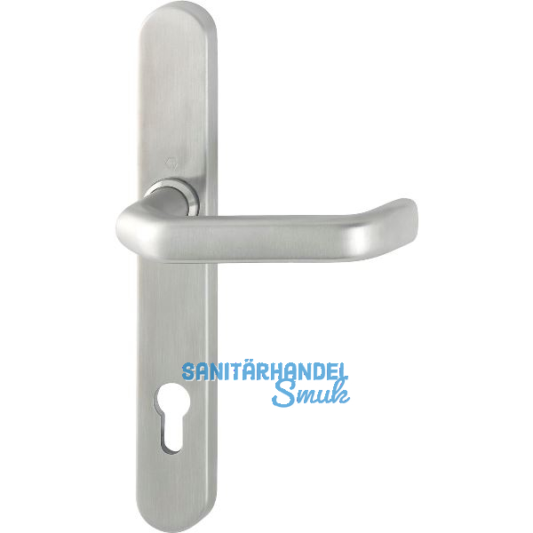 Schmalschild - Halbgarnitur LIVERPOOL - (Innen) PZ92, 8x50, Edelst. matt