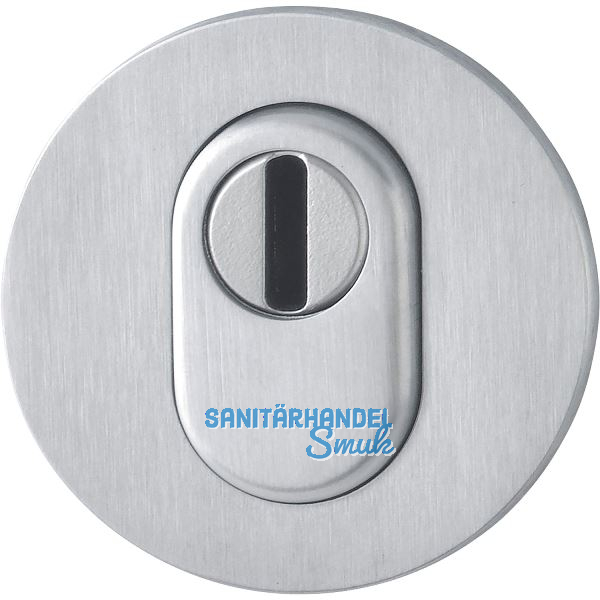 HOPPE Zylinderrosette flach rund-PZ mit KZS, 65-75, Edelstahl