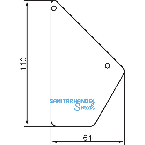 THYSSENKRUPP Syprotech Wandanschlussdeckel Easyline, Alu blank