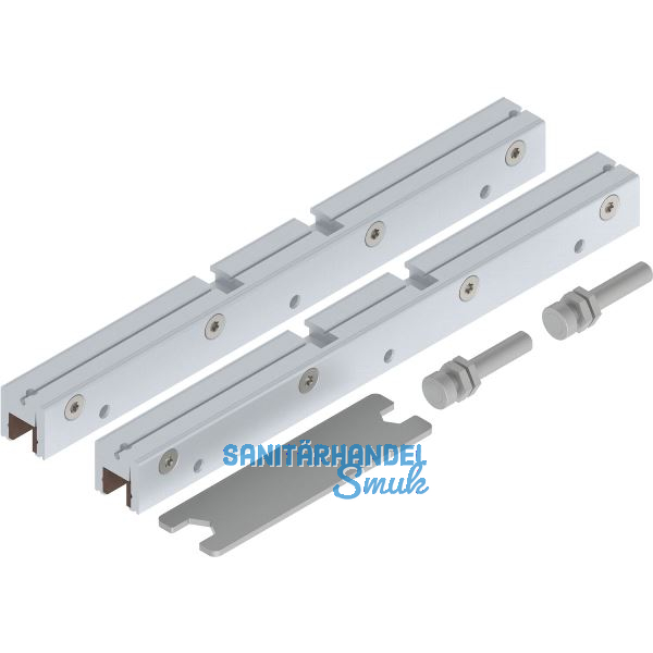 SOLIDO 100/HELM 140 Glasklemmst�ck-Set ESG/VSG 8-10,76 mm silber