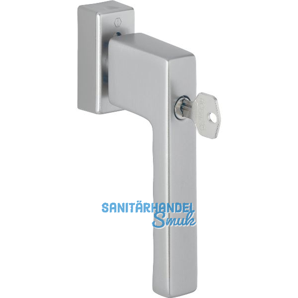 HOPPE Fenstergriff TOULON Sperrzylinder, VK 32-42 mm, Aluminium edelstahlfarbig