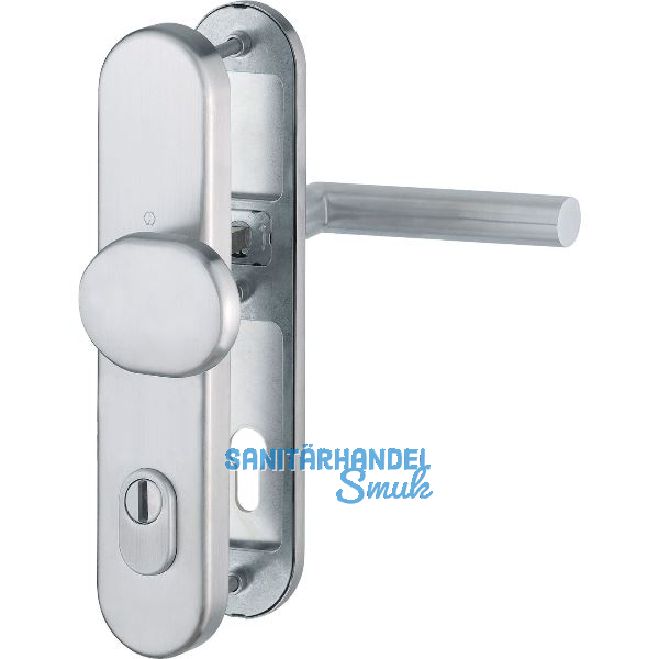 SH-Wechselgarnitur AMSTERDAM mit Kernziehschutz, T�rst�rke 37-47,Edelstahl matt