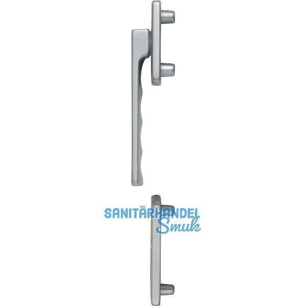 HOPPE Fenstergriff-Halbgarnitur TOULON au�en flach, Aluminium Edelstahl Effekt
