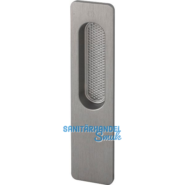 HOPPE Hebeschiebet�rmuschel OMEGA au�en eckig, Aluminium edelstahlfarbig matt