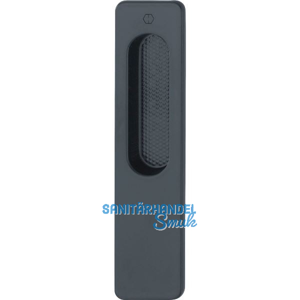 HOPPE Hebeschiebet�rmuschel OMEGA au�en eckig, Aluminium schwarz matt