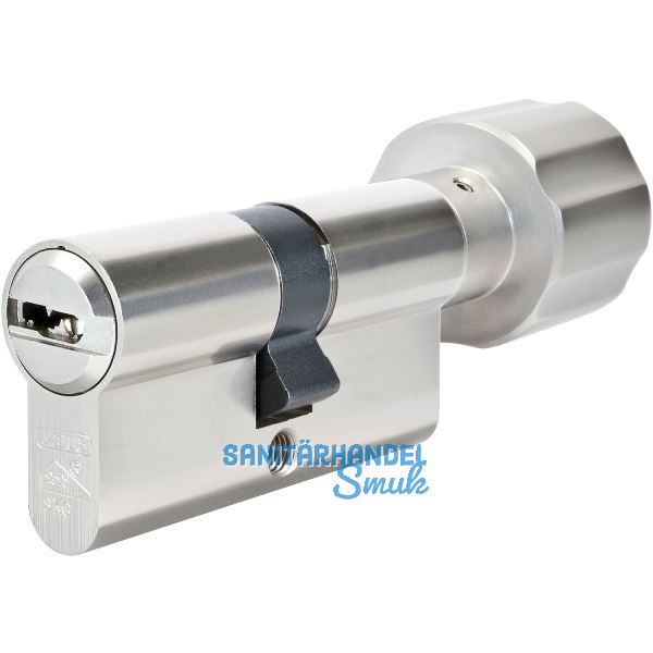 ABUS Knaufzylinder X12R, verschiedensperrend, 60/K40, vernickelt matt