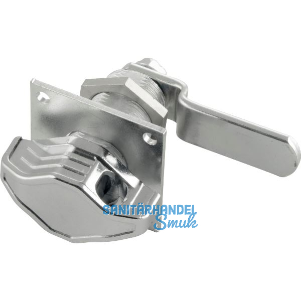 Blechmontagezylinder 7586 D m. Drehknopf absperrbar 45�,� 20 mm, verchromt