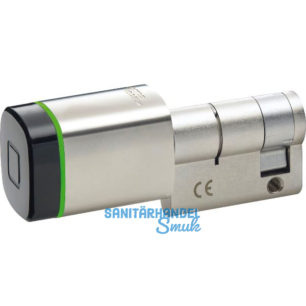 DORMAKABA Digitalhalbzylinder evolo smart, 30 mm, Messing vernickelt matt