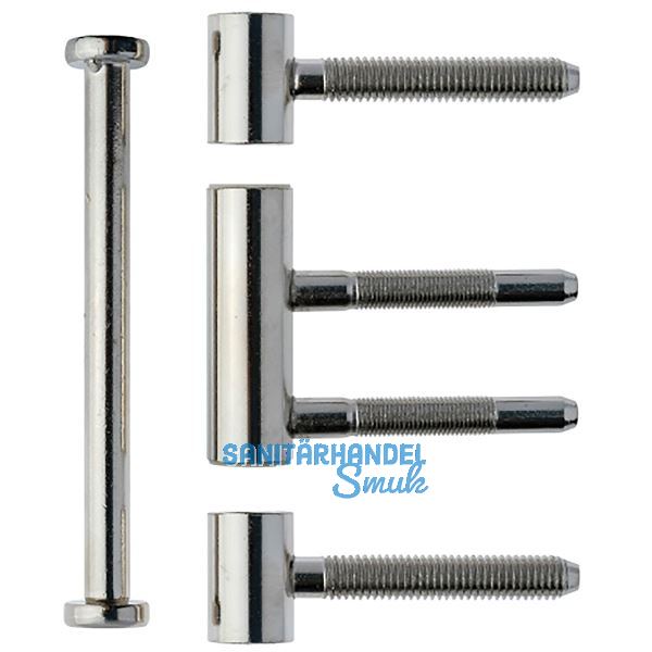 Einbohrband 3-tlg. Typ 335 � 15 mm, Stahl vernickelt