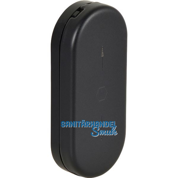 HOPPE Fenster-Griffloch-Verdeckrosette, Aluminium schwarz matt