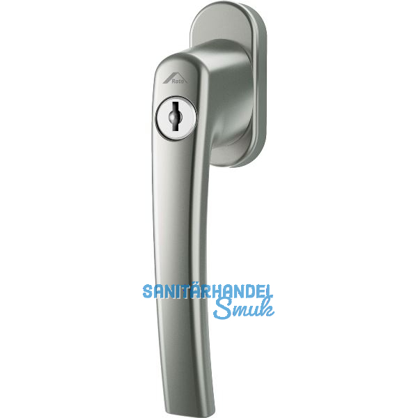 ROTO Fenstergriff ROTOLINE - Sperrzylinder, 100 Nm, Aluminium titan eloxiert