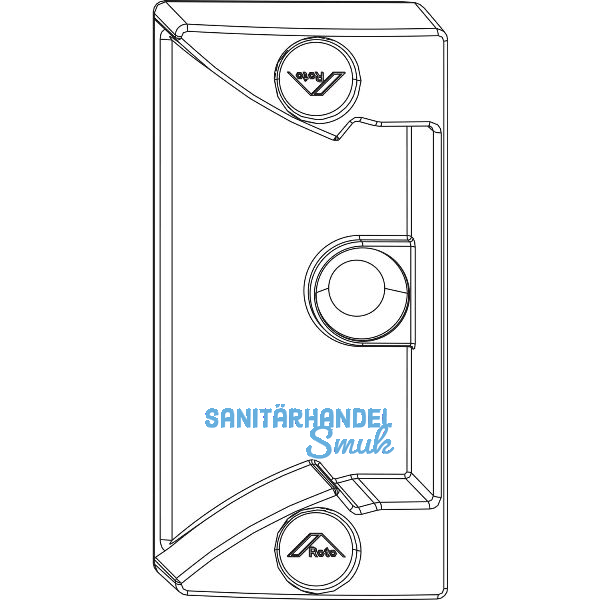 ROTO NX Schn�pper Rahmenteil einfr�sbar 24 mm Falzluft 4 mm 13V silber