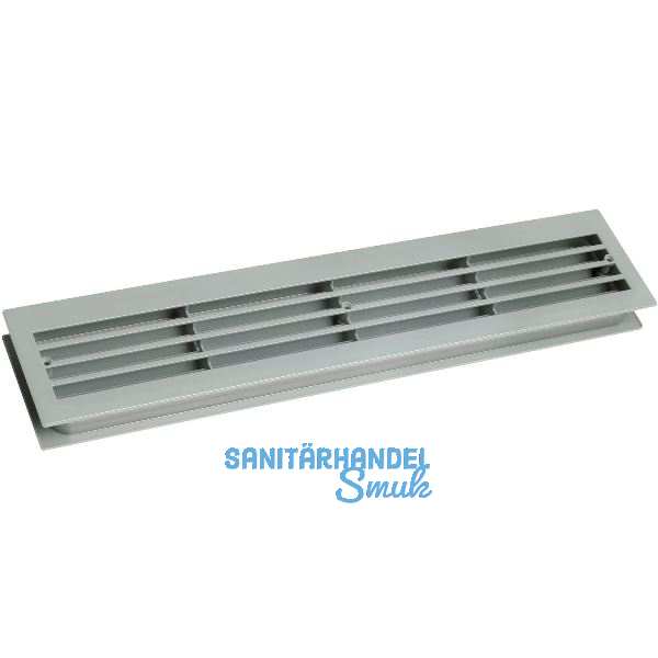 L�ftungsgitter f�r Zimmert�ren 454 x 90mm TS 35-45mm Kunststoff Edelstahl Effekt
