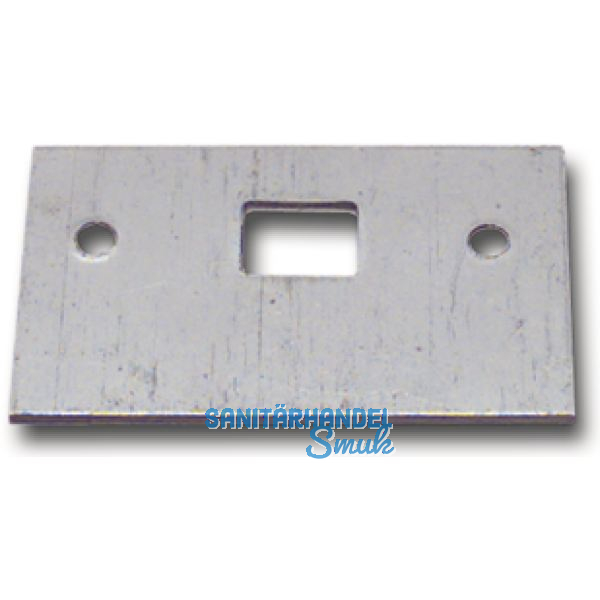 Reparaturschlie�blech f�r Einlegstange gerade, 53 x 33 mm, Stahl verzinkt