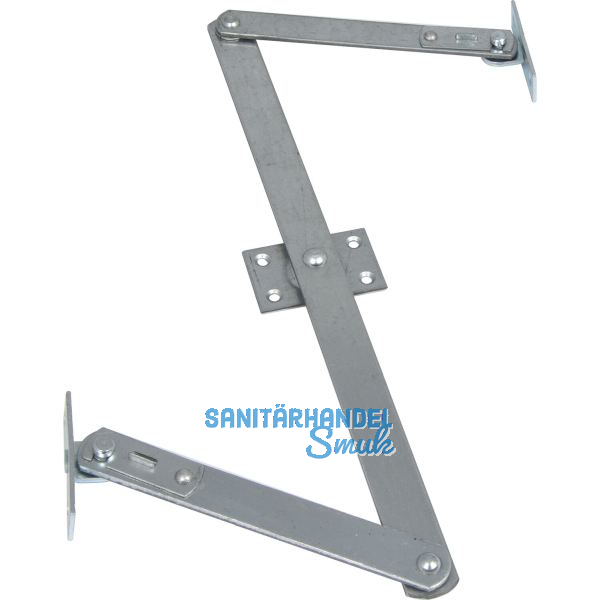 Oberlicht-Z-Schere, Angriffarm 150 mm, Mittelst�ck 310 mm, Stahl verzinkt