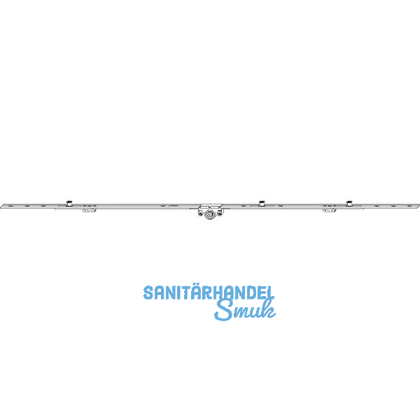ROTO NT/NX Kantengetriebe mittig/variabel DM 15 mm L=1100 mm 3P Zapfen silber