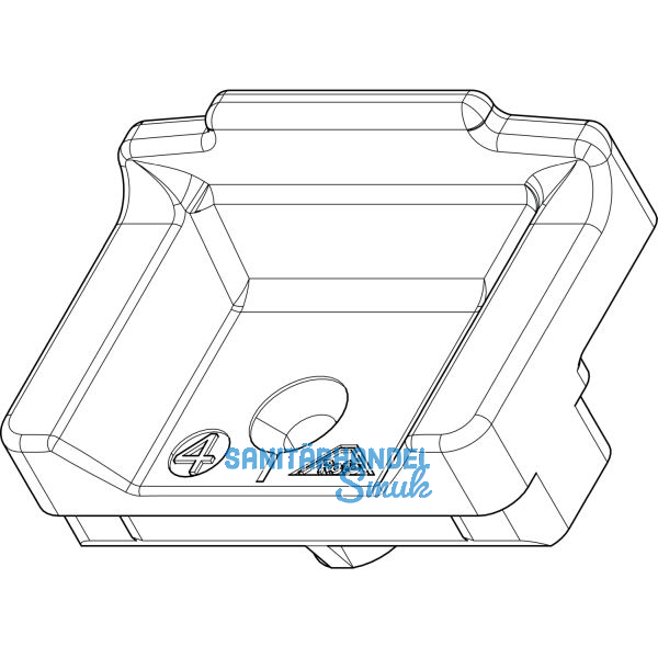 ROTO NT/NX Mittelschlie�er verdeckt K/A/P Fl�gelteil Nr. 14 grau (331485)