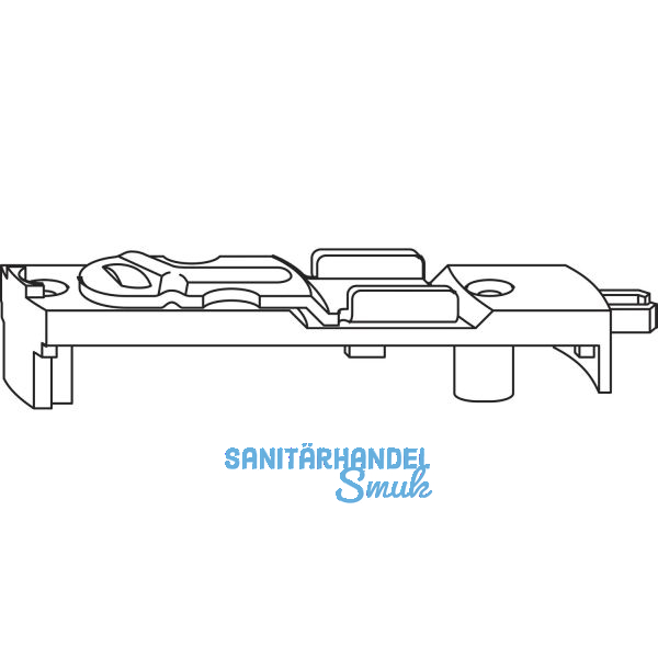 ROTO NT/NX Kantenriegel gegen�berliegende Beschlagsnut silber