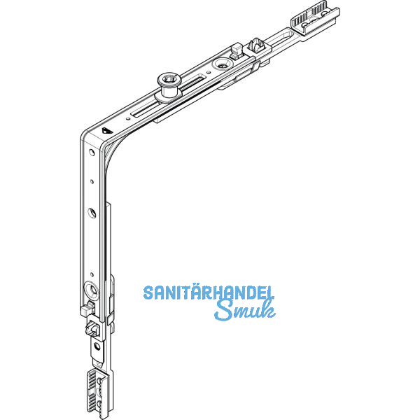 ROTO NT/NX Eckumlenkung Standard 1P-Zapfen silber