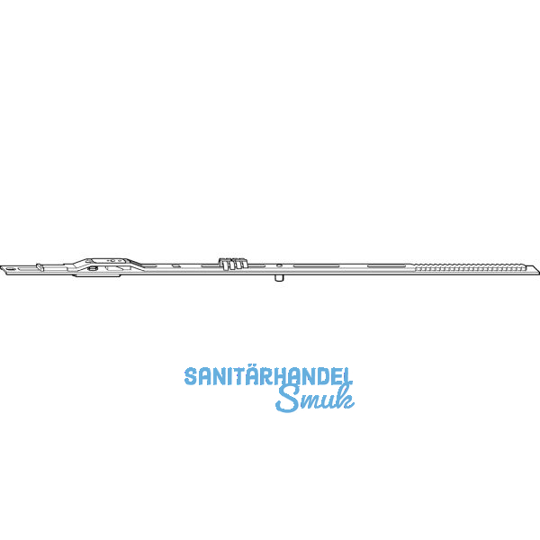 ROTO NT/NX Rundbogen-Bauteil waagrecht L= 680 mm silber