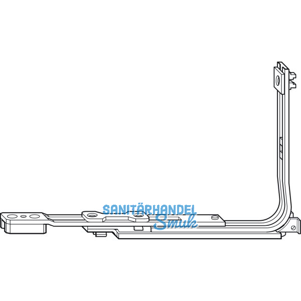 ROTO NT/NX Eckumlenkung Rundbogen-/Schr�gfenster silber