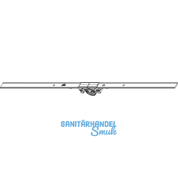 ROTO NT/NX DK-Getriebe mittig/variabel DM 15 mm L=430 mm ohne Zapfen silber