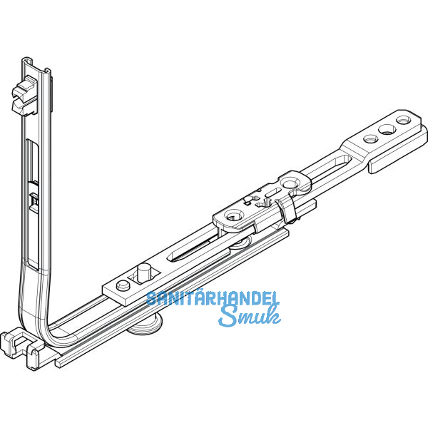 ROTO NT/NX Eckumlenkung Drehkipp 1V-Zapfen silber