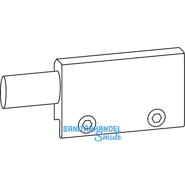 GU-966/200 Federpuffer, Aluminium silberf�rbig