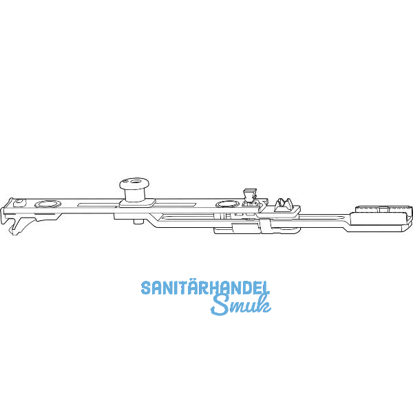 ROTO NT/NX Getriebeanschluss Kippfenster 1V silber