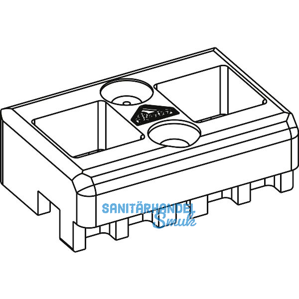 ROTO NT/NX Schlie�st�ck 2-flg. f�r Kantriegel KBE/K�MMERLING/TROCAL 13V Zink