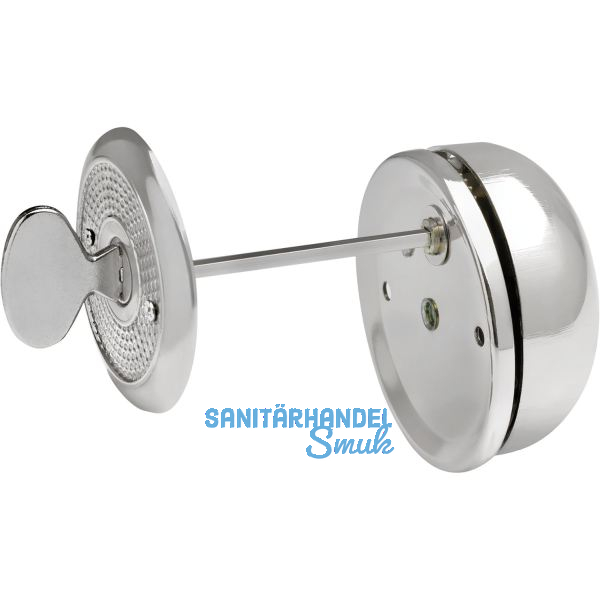 SOLIDO Drehknopfglocke � 65 mm, T�rst�rke max. 56 mm, Stahl vernickelt