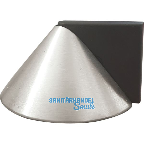Bodent�rpuffer - Bodenpl.� 50 mm, Anschlagh. 26 mm, Messing verchromt matt