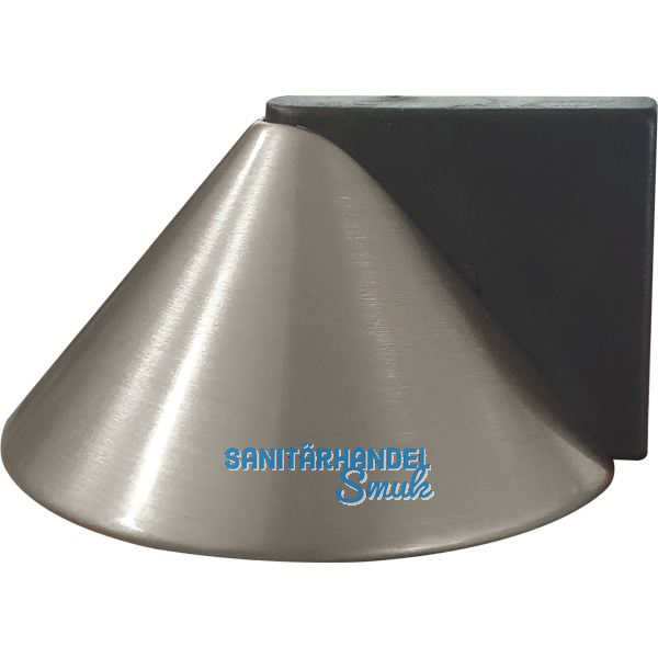 Bodent�rpuffer - Bodenpl.� 50 mm,Anschlagh. 26 mm, Messing vernickelt matt