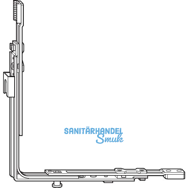 ROTO NT/NX Eckumlenkung Stulp unten 1V-Zapfen f�r 2-flg. Fenster silber