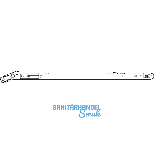 ROTO NT/NX Fang-/Putzschere Typ 1 Rahmenteil FFH 290-560 mm silber (347131)