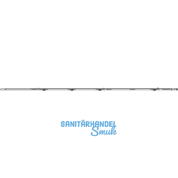 ROTO NT/NX Rundbogen-Bauteil senkrecht L=1420 mm 1V/2E-Zapfen silber