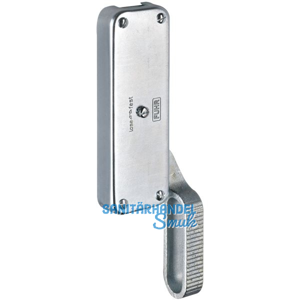 Falttortreibriegel, Hub 29, 180 x 60 x 22 mm, rechts, verzinkt