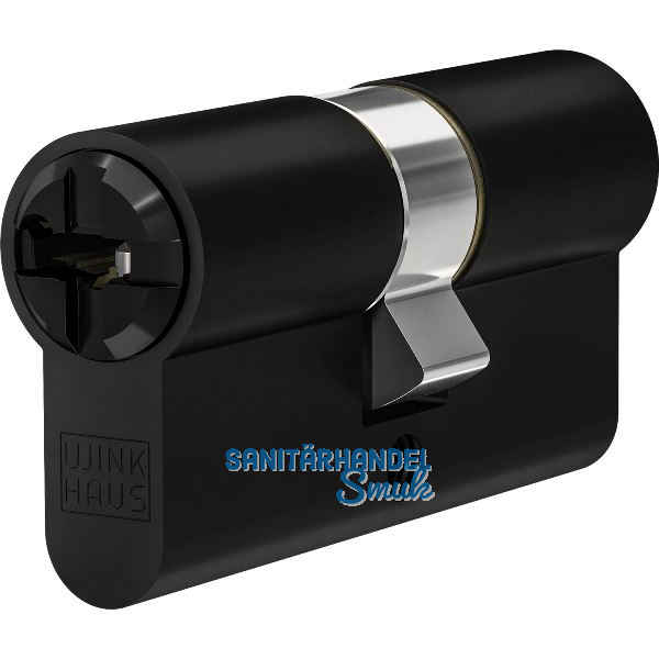 WINKHAUS Einbaudoppelzylinder key Tec N-Tra, gleichsperrend, 40/60 schwarz