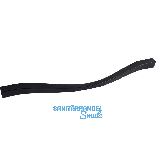 M�belgriff Fluid LA 192/224 mm, Breite 236 mm, ZN schwarz matt lackiert