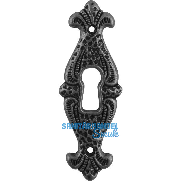 Schl�sselschild Faial Breite 25 mm, H�he 70 mm, ZN eisenf�rbig br�niert