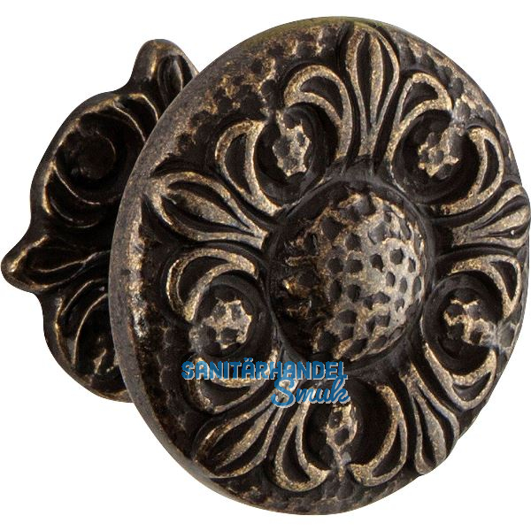 Knopf Faial � 33 mm, Tiefe 24 mm, ZN altmessing br�niert