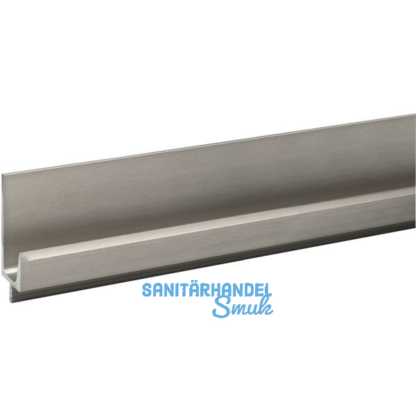 Griffleiste Wall L�nge 2000 mm, abl�ngbar, Aluminium Edelstahl Effekt